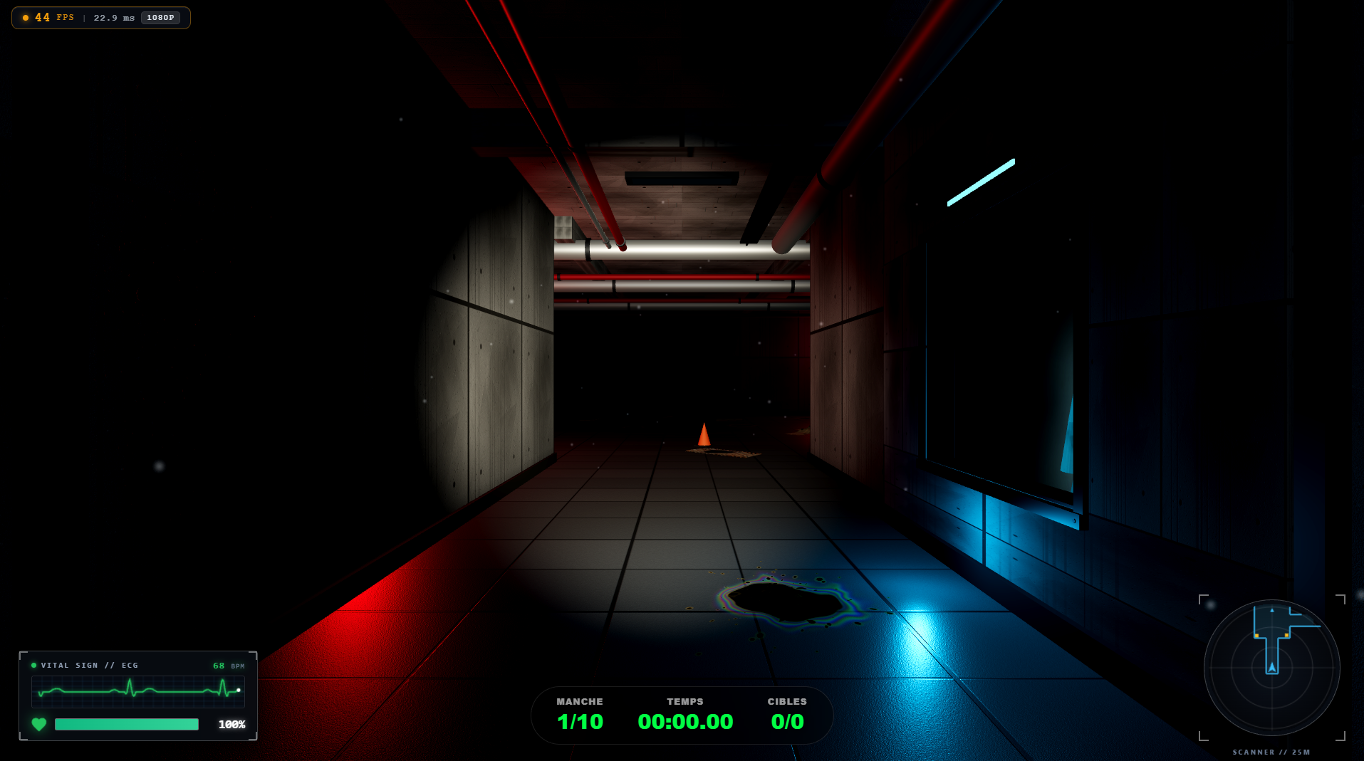Infiltration Nocturne et Faisceau Torche 3D 4K - Target Tech