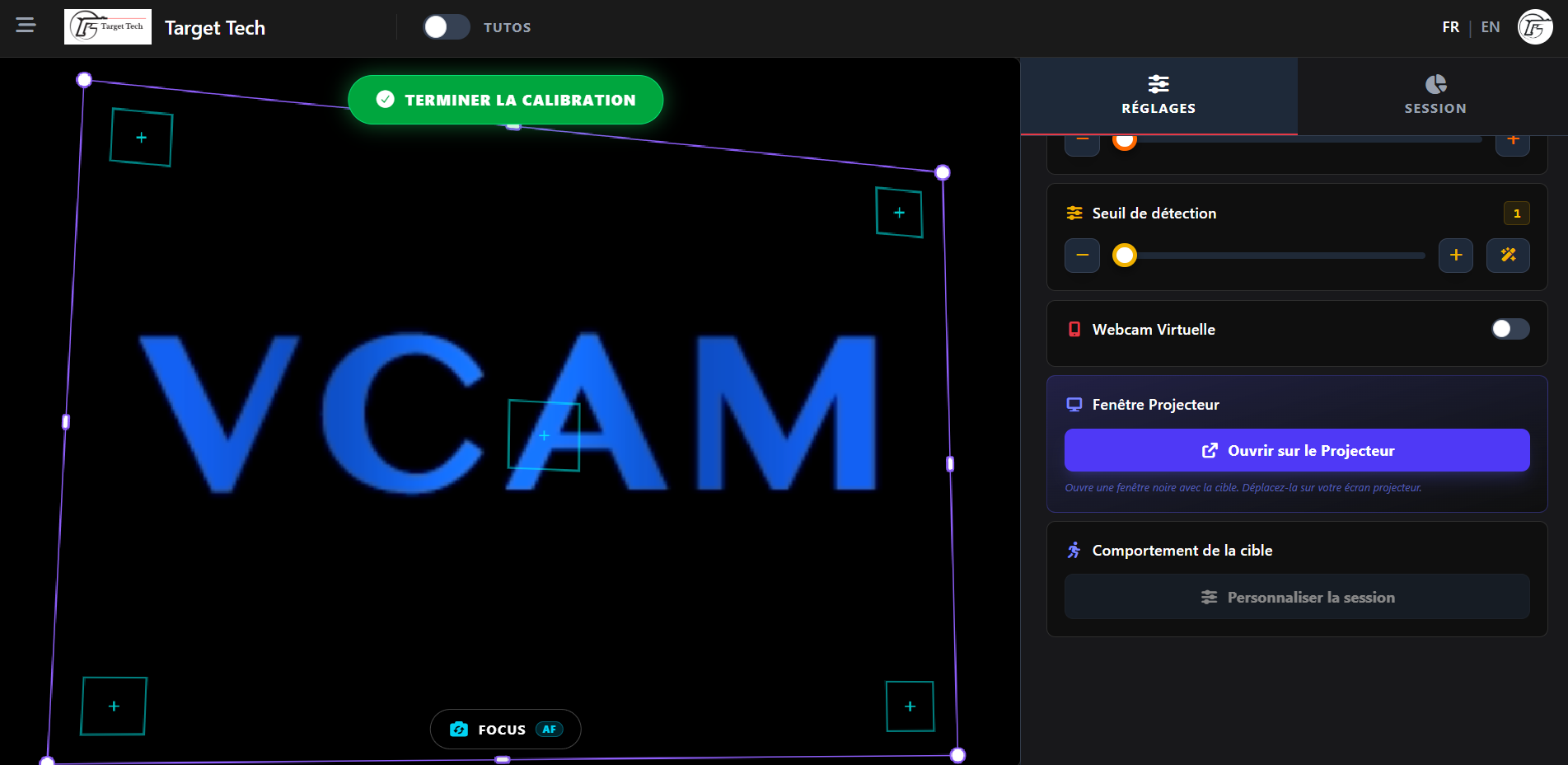 Algorithmes de Calibration et Détection