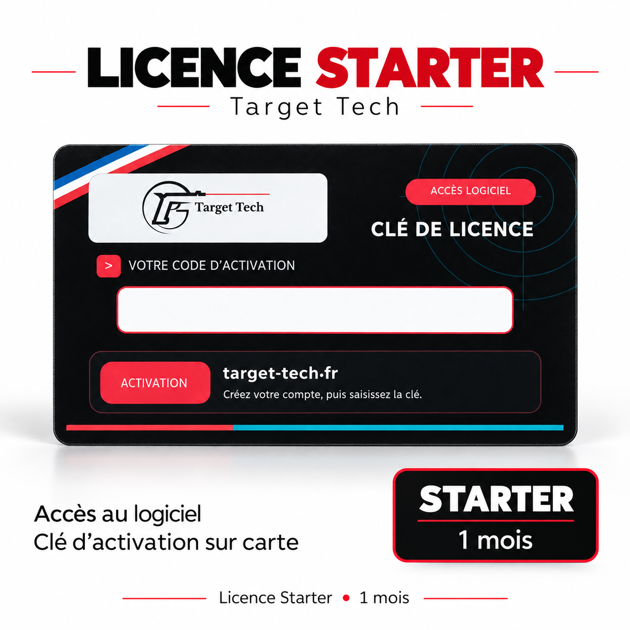 Licence Target Tech Starter 1 mois – Logiciel de tir laser