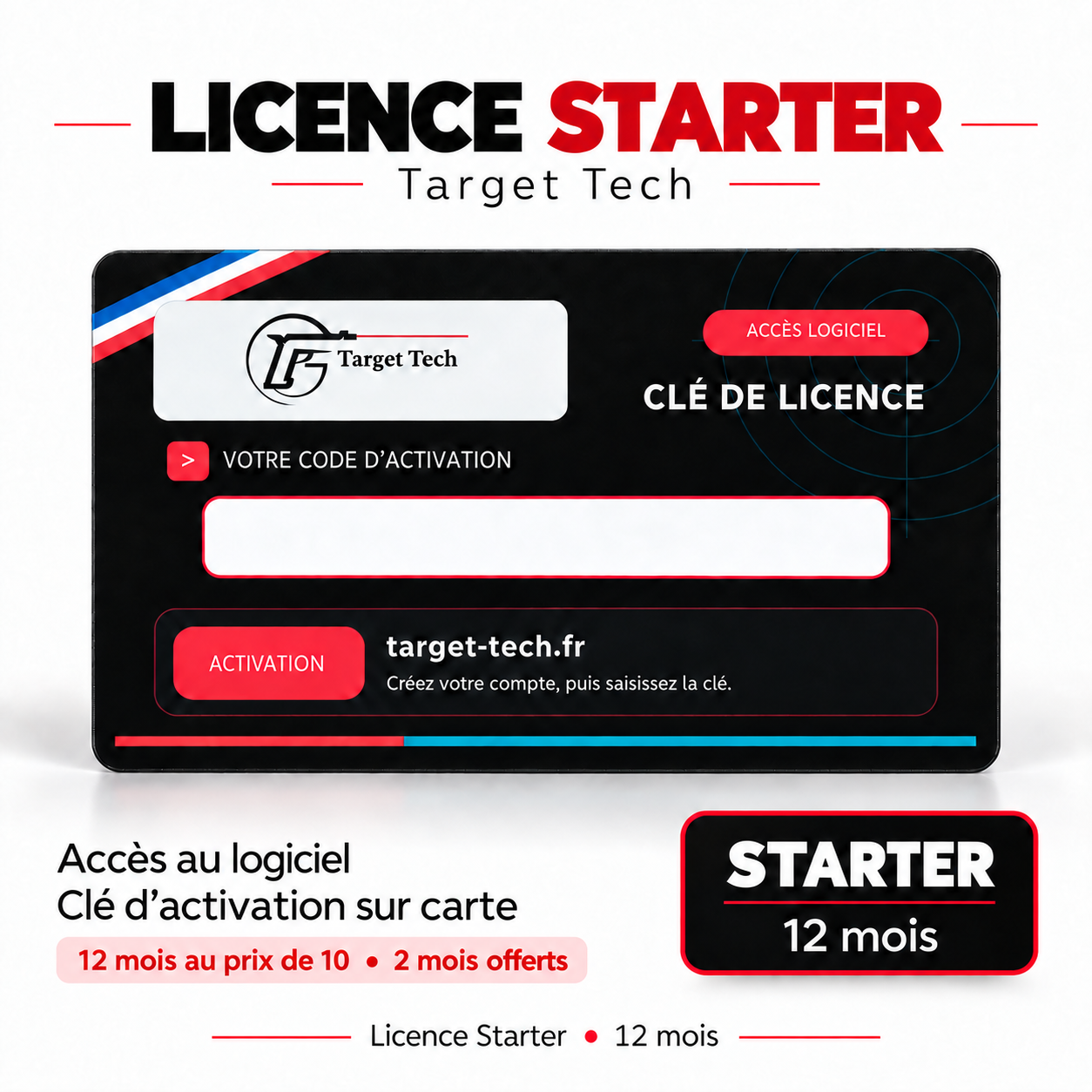 Licence Target Tech Starter 12 mois - Logiciel de tir laser