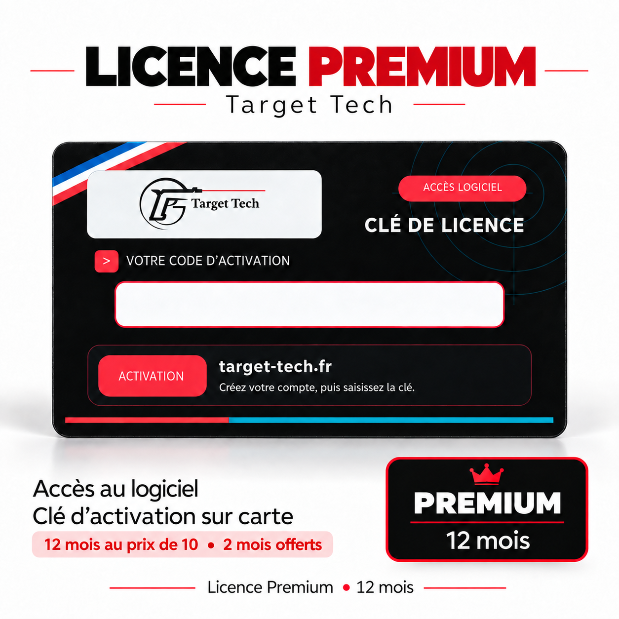 Licence Target Tech Premium 12 mois – Logiciel de tir laser